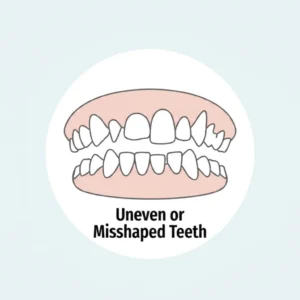 Uneven or Misshaped TeethUneven or Misshaped Teeth