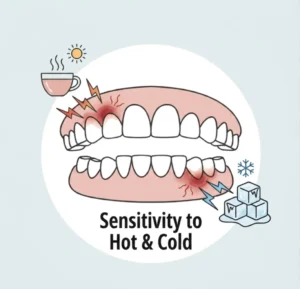 Tooth sensitivity to hot and cold treated with painless RCT Delhi