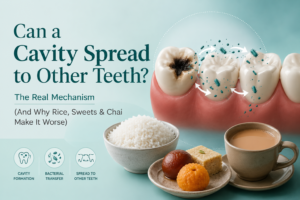 Can a Cavity Spread to Other Teeth The Real Mechanism And Why Rice Sweets Chai Make It Worse