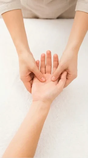 Acupressure therapy on hand for natural healing treatment in New Delhi